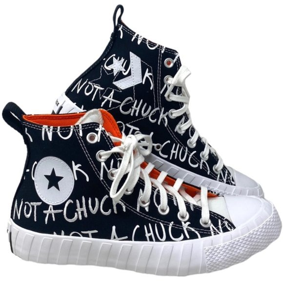 Converse Shoes - Converse UNT1TL3D High Shoes Kids Women's Black White Canvas Sneakers 266514C